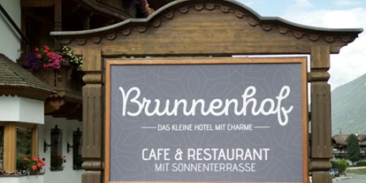Mountainbike Urlaub - Parkplatz: kostenlos beim Hotel - Gossensass - Cafe & Restaurant - Hotel Café Brunnenhof