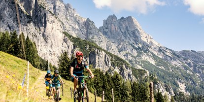 Mountainbike Urlaub - Umgebungsschwerpunkt: am Land - Wagrain - Biken zwischen dem schroffen Steinernen Meer, den imposanten Leoganger Steinbergen und den sanften Hügeln der Pinzgauer Grasberge - Ritzenhof 4*s Hotel und Spa am See