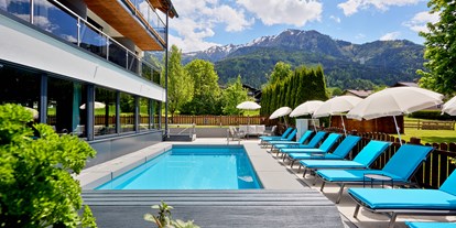 Mountainbike Urlaub - Haustrail - Königsleiten - Poolbereich - Hotel Sonnblick