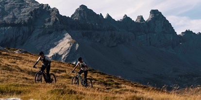 Mountainbike Urlaub - Bikeverleih beim Hotel: E-Mountainbikes - Davos Wiesen - Flem Mountain Lodge
