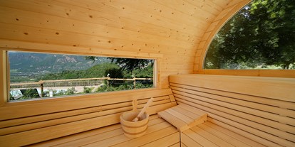 Mountainbike Urlaub - Wellnessbereich - Südtirol - Die Sauna - Hotel Sigmundskron