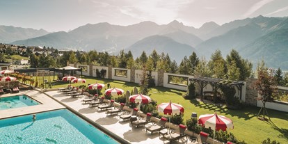 Mountainbike Urlaub - organisierter Transport zu Touren - Tiroler Oberland - Pools mit Bergpanorama - HOTEL FISSERHOF