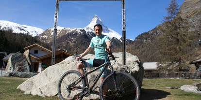 Mountainbike Urlaub - organisierter Transport zu Touren - Zermatt - Ihr Gastgeber macht gerne eine persönliche Biketour - Hotel Hemizeus