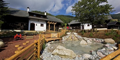 Mountainbike Urlaub - Kärnten - Außenansicht Dorf Kleinwild - Slow Travel Resort Kirchleitn
