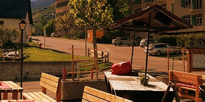 Mountainbike Urlaub - Parkplatz: gebührenpflichtig beim Hotel - Schweiz - Hotel Silvana Terrasse - Hotel Villa Silvana **