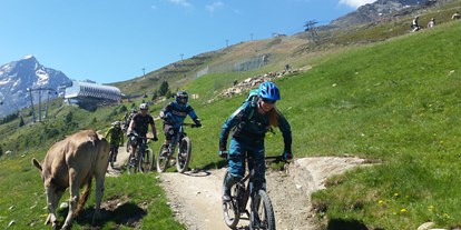Mountainbike Urlaub - Parkplatz: kostenlos beim Hotel - Reschen - Alpengasthof Grüner