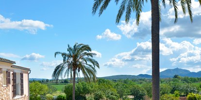 Mountainbike Urlaub - Pools: Außenpool nicht beheizt - Blick auf die Terrasse  - Agroturismo Fincahotel Son Pou, Felanitx- Mallorca