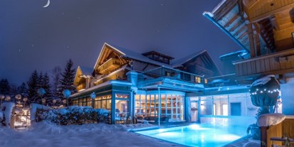 Mountainbike Urlaub - Pools: Außenpool beheizt - Hotel im Winter - Hotel Das Rübezahl