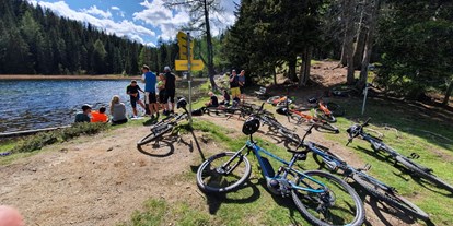 Mountainbike Urlaub - Biketransport: öffentliche Verkehrsmittel - Nauders - Grüner See - Hotel Bergblick