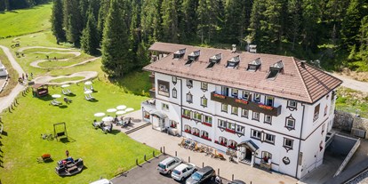 Mountainbike Urlaub - Parkplatz: kostenlos beim Hotel - Sexten Moos - Hotel Sella