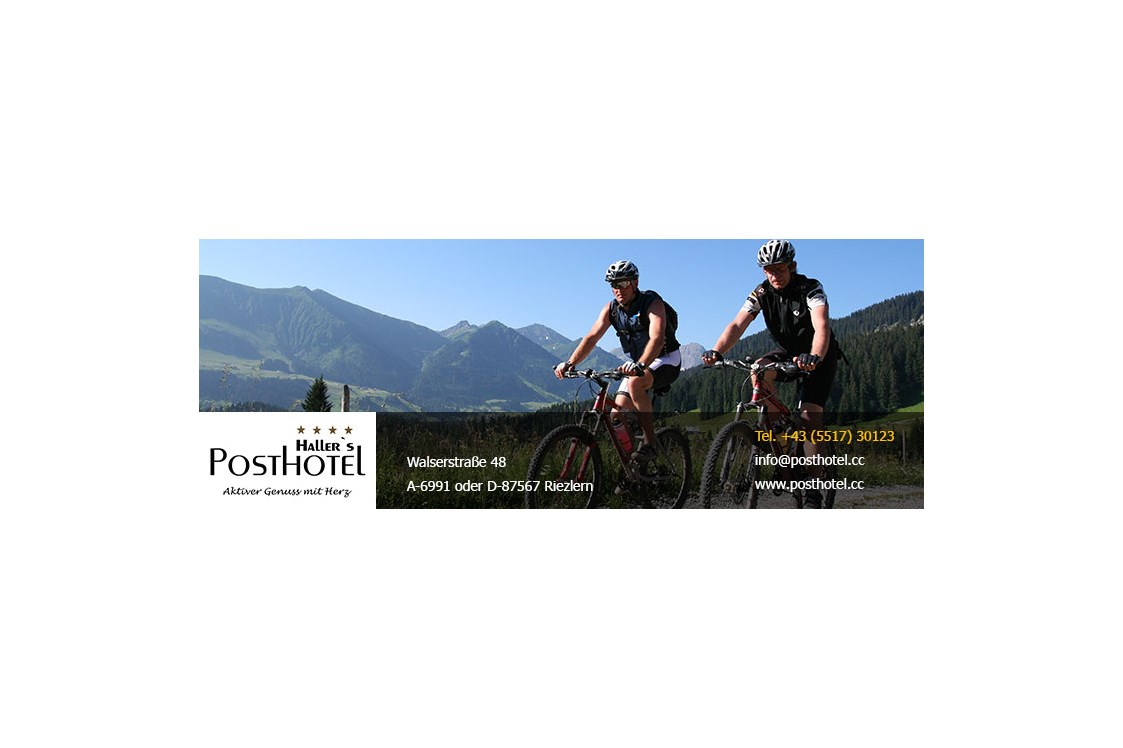Mountainbikehotel: Haller’s Posthotel
