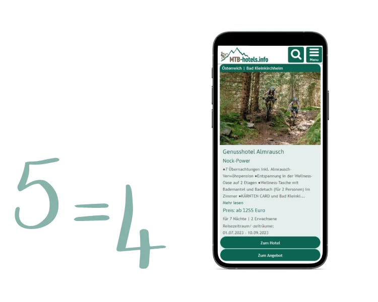 Mockup der Angebots-Seite