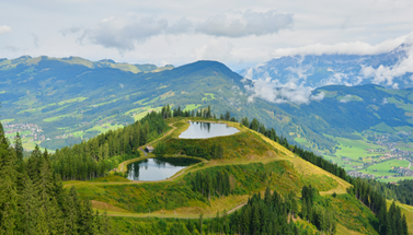 Ausblick auf die Tiroler Berge