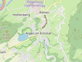 Mountainbike-Hotel auf Karte