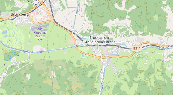 Mountainbike-Hotel auf Karte