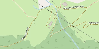 Mountainbike-Hotel auf Satellitenbild