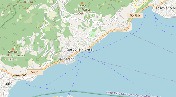 Mountainbike-Hotel auf Karte