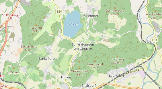 Mountainbike-Hotel auf Karte