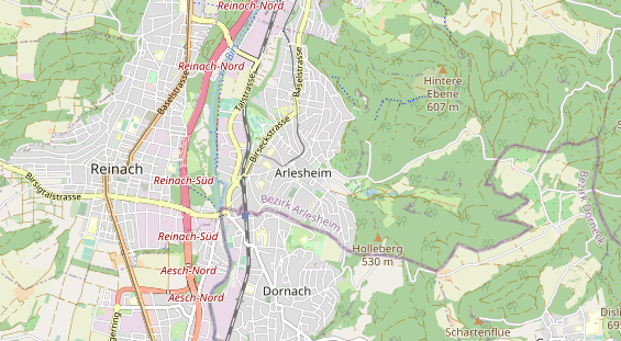 Mountainbike-Hotel auf Karte