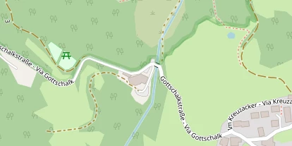 Mountainbike-Hotel auf Satellitenbild