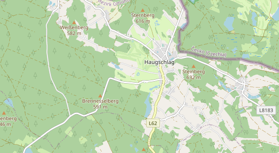 Mountainbike-Hotel auf Karte