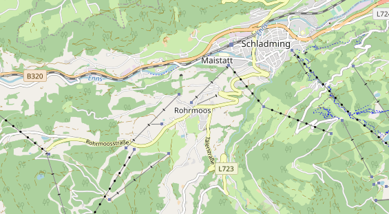 Mountainbike-Hotel auf Karte