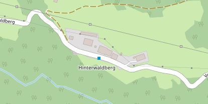 Mountainbike-Hotel auf Satellitenbild