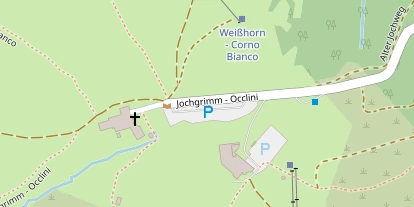 Mountainbike-Hotel auf Satellitenbild