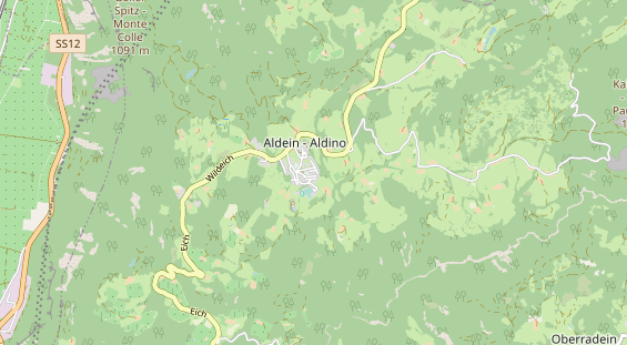 Mountainbike-Hotel auf Karte