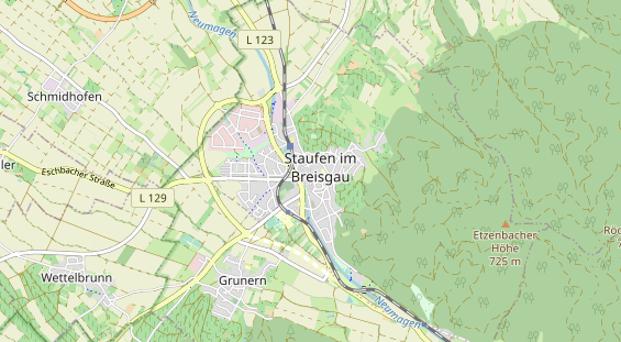 Mountainbike-Hotel auf Karte