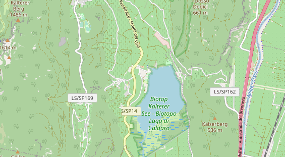 Mountainbike-Hotel auf Karte