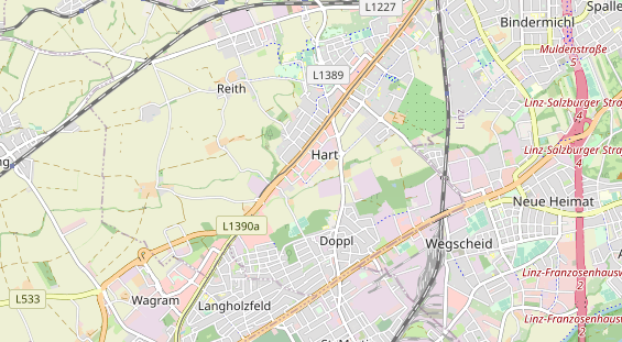 Mountainbike-Hotel auf Karte