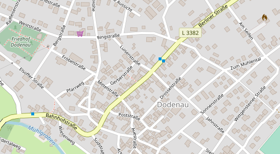 Mountainbike-Hotel auf Karte