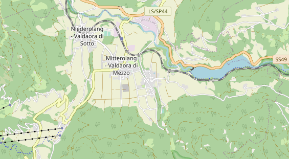 Mountainbike-Hotel auf Karte