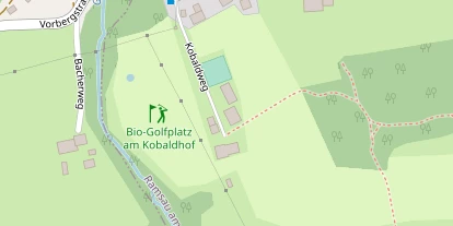 Mountainbike-Hotel auf Satellitenbild