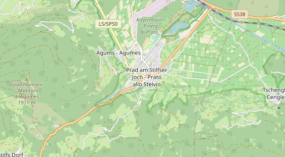 Mountainbike-Hotel auf Karte