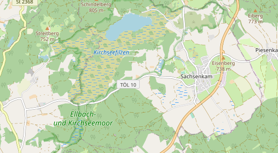 Mountainbike-Hotel auf Karte