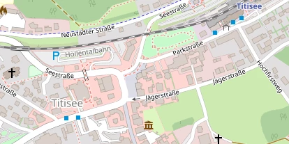 Mountainbike-Hotel auf Satellitenbild