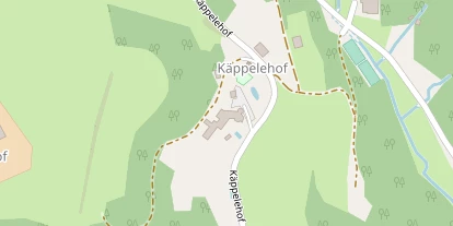 Mountainbike-Hotel auf Satellitenbild