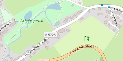 Mountainbike-Hotel auf Satellitenbild