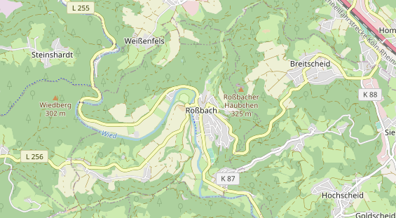 Mountainbike-Hotel auf Karte