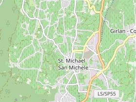 Mountainbike-Hotel auf Karte