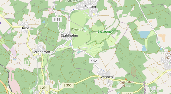 Mountainbike-Hotel auf Karte