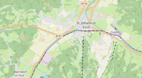 Mountainbike-Hotel auf Karte