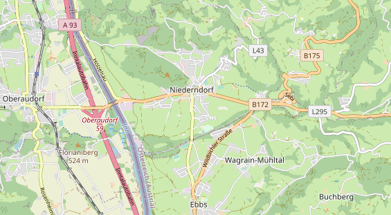 Mountainbike-Hotel auf Karte