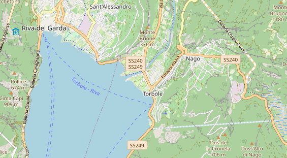 Mountainbike-Hotel auf Karte