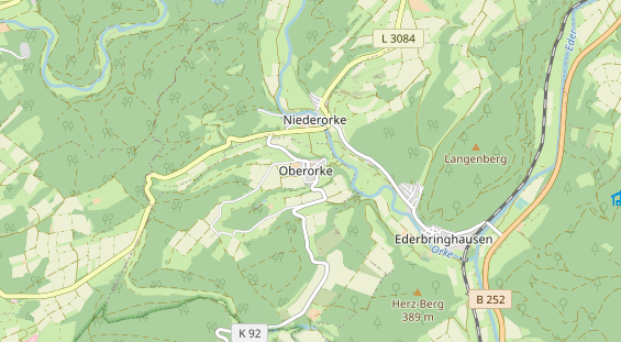 Mountainbike-Hotel auf Karte