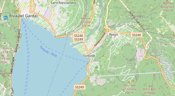 Mountainbike-Hotel auf Karte