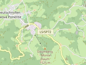 Mountainbike-Hotel auf Karte