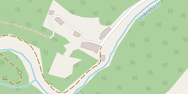 Mountainbike-Hotel auf Satellitenbild